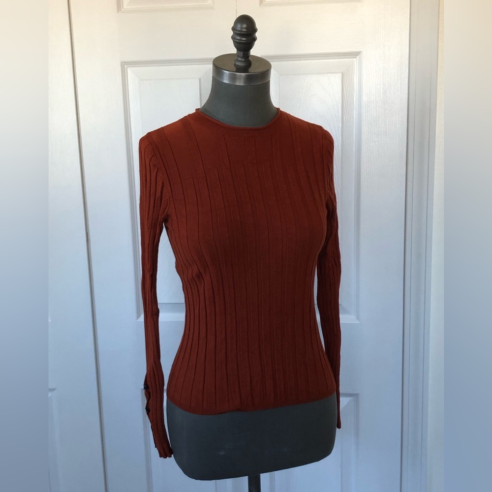 Topshop Burnt Orange Sweater, Size S